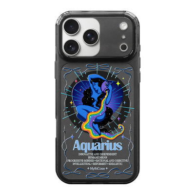 MythiCase by RICHBLACK 水瓶座mc176 星座系列透黑磁吸手机壳 适用于iPhone17/17Pro/17ProMax