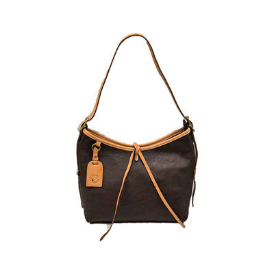 黄铜新款时尚五金植鞣牛皮包转山