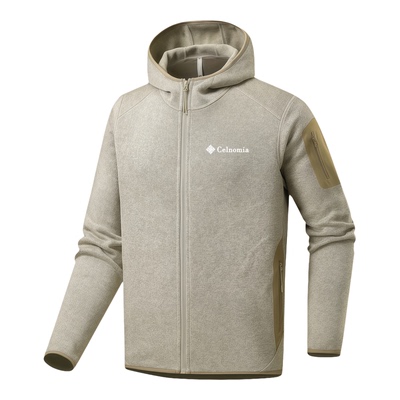 Celnomia抓绒衣保暖耐磨连帽
