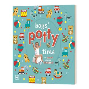 英文原版 Boy Potty Time 男孩子上厕所时间 绘本 英文版 DK 纯全英文版正版原著进口英语书籍