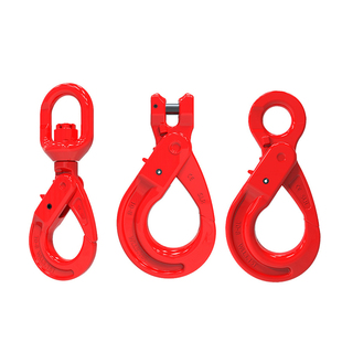 羊角安全钩环眼钩羊角抓钩旋转自锁钩带保险起重货钩吊索具吊钩