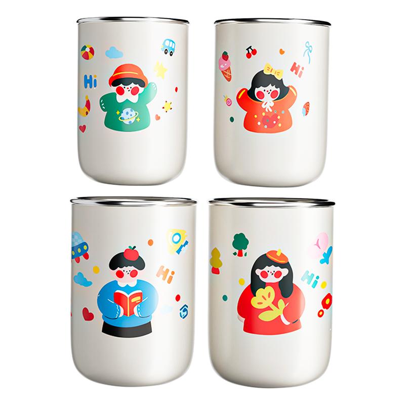 304不锈钢漱口杯防霉抗菌家用刷牙杯子牙缸可爱牙刷杯情侣款2025