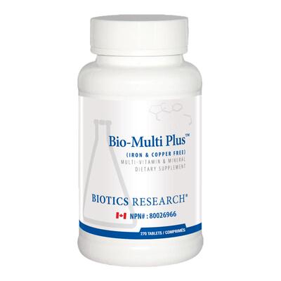 加拿大直邮 Biotics Research Bio-Multi Plus Iron & Copper Fre