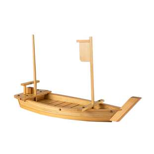 日式料理豪华寿司船刺身船干冰船海鲜拼盘盛器生鱼片木船龙船竹船