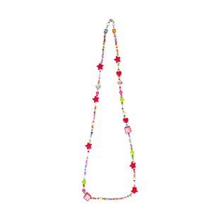 wigglewiggle背带斜挎挂链彩色串珠配饰手机挂绳长款可背手机链长款防丢挂链挂脖手腕挂饰包包钥匙校卡吊绳