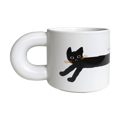 AMINUS陶瓷可爱猫狗情侣马克杯