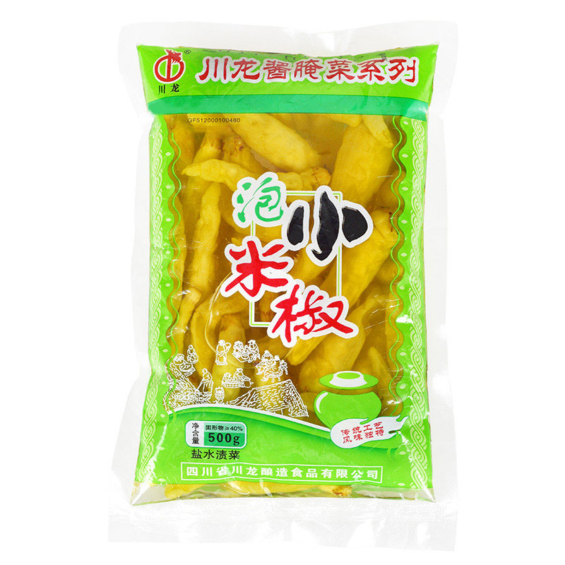 老坛泡椒小米辣500g袋装泡野山椒朝天椒辣椒剁椒鱼头泡凤爪泡菜料