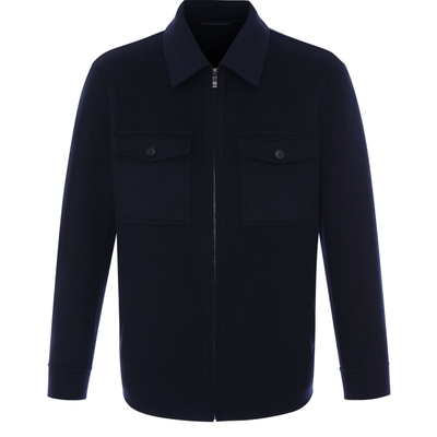 Satchi纯羊毛工装毛呢外套