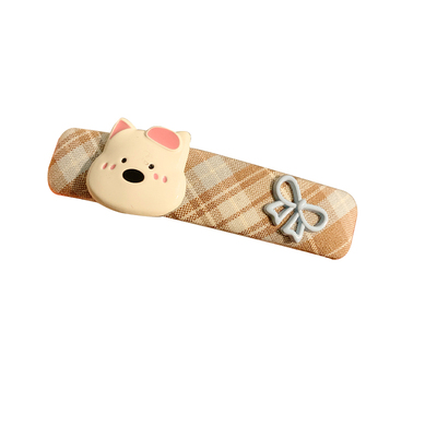 可爱小狗蝴蝶结布艺发夹