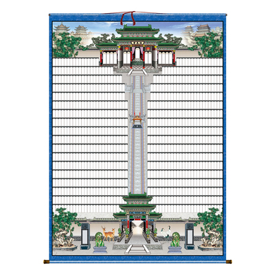 老祖宗家谱族谱挂画神主宗谱家堂