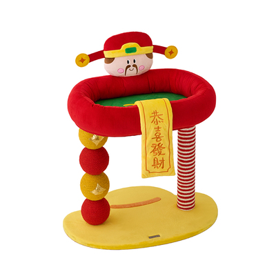 zeze财神猫爬架猫窝小型平台爬架