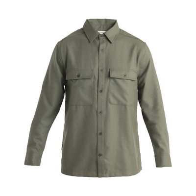 icebreaker长袖法兰绒衬衫透气