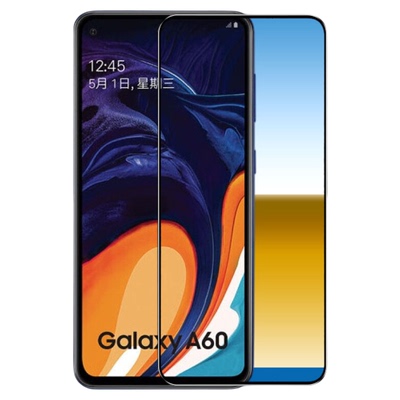适用三星A60钢化膜SM-A6060全屏覆盖手机膜三星A60元气版无白边全包防摔高清防爆刚化玻璃保护贴膜黑边防指纹