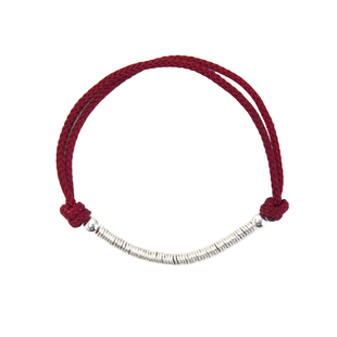 【小盘缠】大喜小喜925银纯银手链编织红绳新中式可调节本命年戴