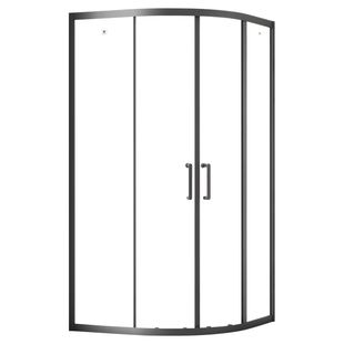 玫瑰岛弧扇形淋浴洗澡房家用卫生间干湿分离浴室隔断玻璃门定制D4