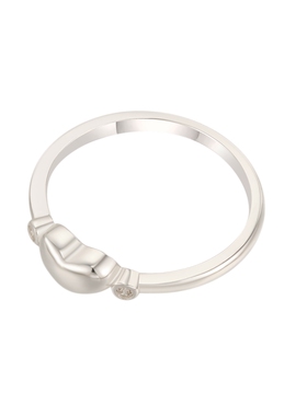 925银爱心送礼时尚百搭戒指