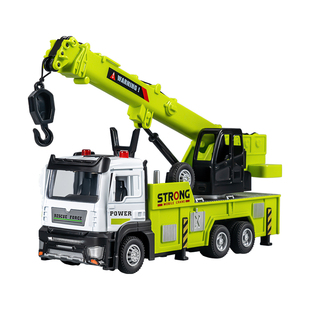 儿童大号吊车玩具起重机吊机车男孩工程车合金回力小汽车2025新款