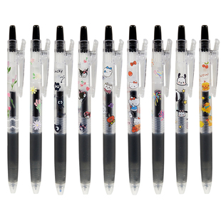 日本pilot百乐Juice果汁中性笔DIY贴纸系列按动笔0.5mm考试专用黑色水笔子弹头顺滑大容量学生刷题可换芯