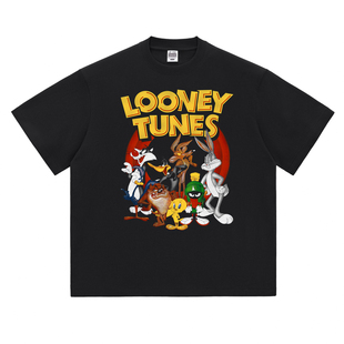 热石俱乐部HotStone短袖T恤乐一通Looney Tunes兔八哥猪小弟卡通