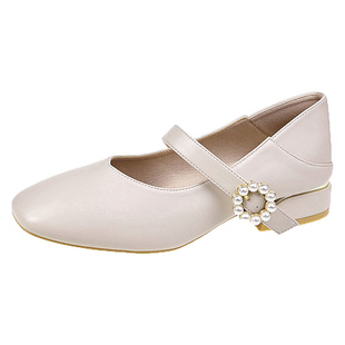 女生低跟四季小皮鞋2026春秋新款仙女奶奶鞋玛丽珍伴娘单鞋不累脚