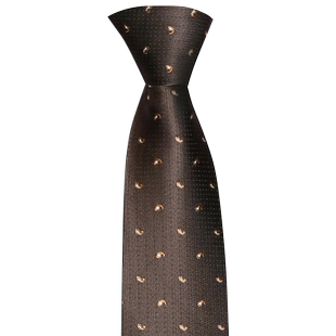 领带结婚新郎男士西服复古棕咖色商务正装免打结衬衫高级感拉链式