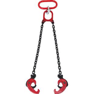 颉鹰油桶吊钩吊钳铁桶吊装夹具双链条起重钳叉车专用装卸油桶神器