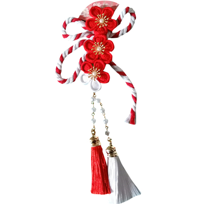 原创和风日系少女扇子lolita发夹