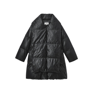 IT MM6 Maison Margiela女装大翻领羽绒服新款时髦绗缝羽绒外套
