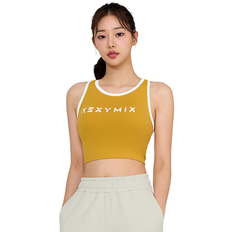 xexymix瑜伽字母印花运动内衣