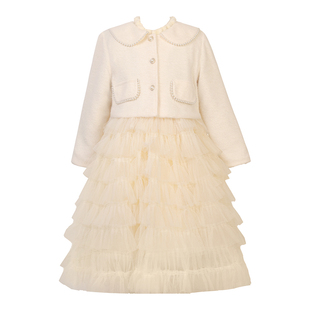 公主裙女童秋冬连衣裙2025新款儿童冬裙子小女孩洋气加厚生日礼服