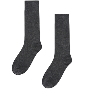 柏品商务袜子男款冬季保暖透气弹力加长中高筒羊毛袜24新品