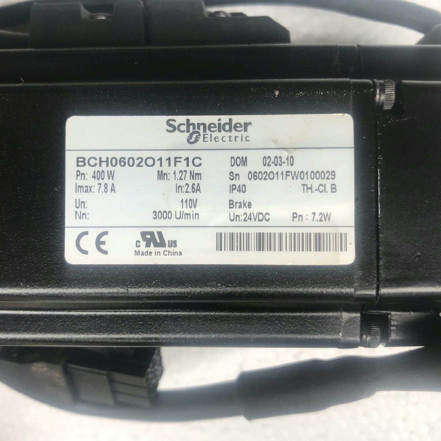 BCH0602O11F1C  施耐德伺服电机，功率400W，
