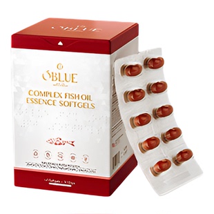oblue小红盾深海鱼油97%rTG型高纯度Omega3痘痘养肤养发软胶囊
