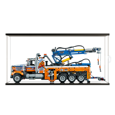 适用乐高42128重型拖车科技机械系列亚克力防尘盒收纳展示防尘罩