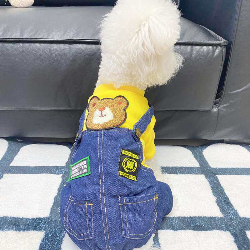 小狗狗四脚衣泰迪衣服秋冬厚款比熊博美小型犬秋冬春秋装宠物幼犬