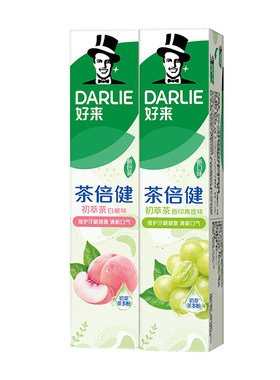 DARLIE好来茶倍健初萃茶白桃牙膏