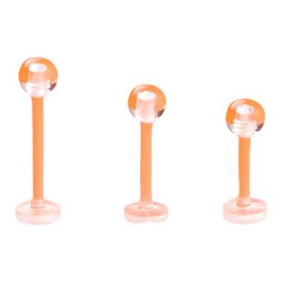 直径1.2MM粗树脂耳钉养耳洞隐形透明防堵针扩耳不用摘学生耳骨棒