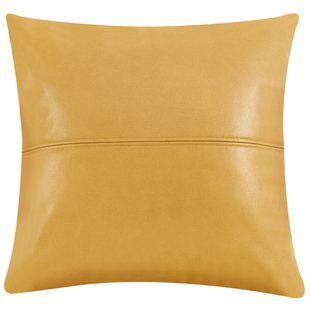 科技布抱枕轻奢客厅仿真皮床头沙发靠垫腰枕高端车用靠枕套不含芯