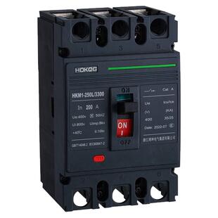 3P塑壳断路器100A三相四线400A空气开关4P三相电380V电闸空开125A