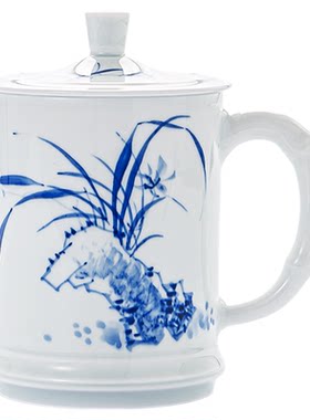 景德镇纯手工手绘陶瓷办公室茶杯