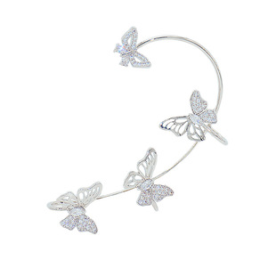 抖音爆款月溅星河耳夹女蝴蝶耳廓夹无耳洞小众高级感超仙雪花耳挂