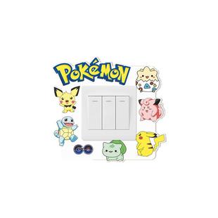 开关插座装饰创意保护套皮卡丘卡通可爱遮挡装饰边框套装饰墙贴画