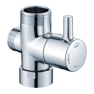 花洒分水器全铜快开淋浴三通一进二出分水阀4分6分转换器配件接头