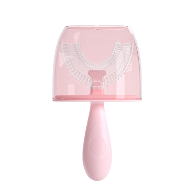 儿童u型牙刷硅胶软毛牙膏套装