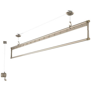 【政府补贴】盼盼手摇晾衣架升降单杆式阳台家用晒被子室内晒衣杆