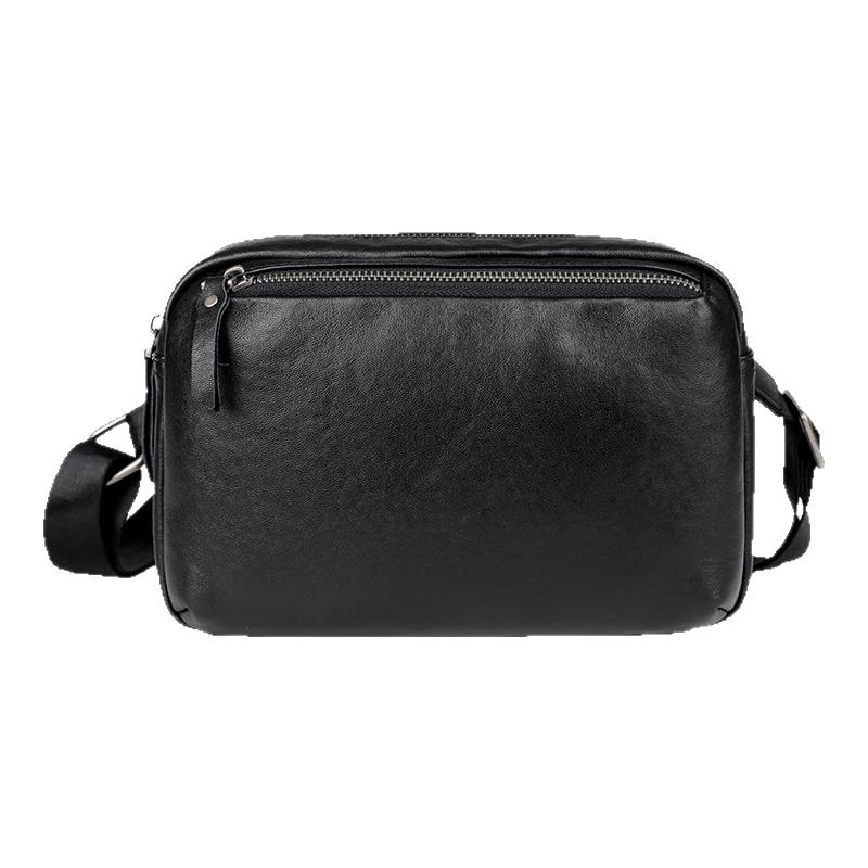 Cnoles Katbee真皮男包2025新款斜挎包植鞣头层牛皮通勤男单肩包