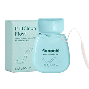 Tonochi通吃猫膨胀牙线卷正畸专用薄荷味便携牙线盒牙签线50m