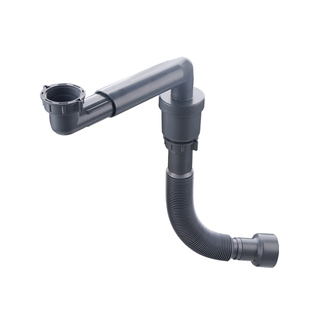 促销40螺口贴墙式浴室柜面盆下水管台盆脸盆短款下水器配件省空间