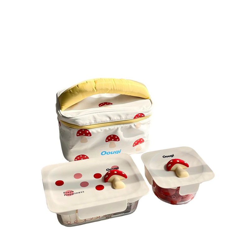 玻璃饭盒微波炉加热保鲜盒上班族带饭专用食品级餐盒水果便当盒