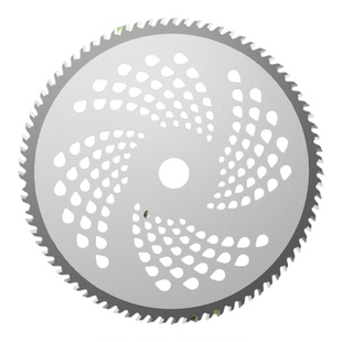 多孔圆形合金锯片加大加厚刀头汽油割草机配件快速切割坚固锋利